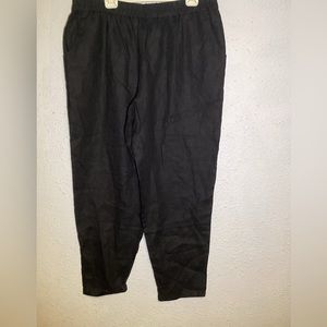 Love and confuse black 100% linen pants size XL